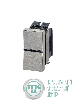 Механизм переключателя 1-кл. проходного с клавишей 1мод. Zenit шампань ABB 2CLA211000N1901