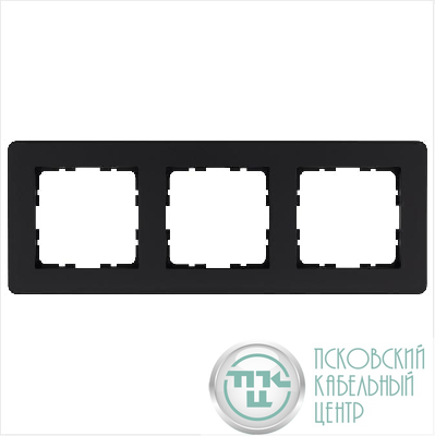 Рамка 3-м G-Flex черн. матов. soft touch Jasmart G1103PB