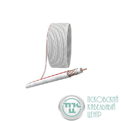 Кабель коаксиальный SAT 50м 75Ом Cu/оплетка Cu 75% PVC бел. (уп.50м) Эра Б0044620