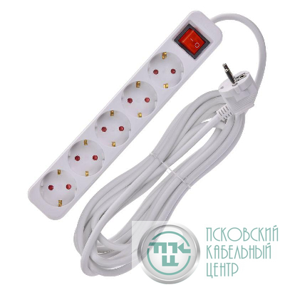 Удлинитель 5х5м 16А У05К ПВС 3х1.5 бел. UMA IEK UM-YP10-16-05-05-ZK-K01