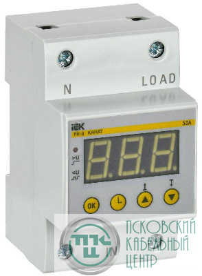 Реле напряжения РН-д 1ф 54мм 50А KARAT IEK IVR31-1-50