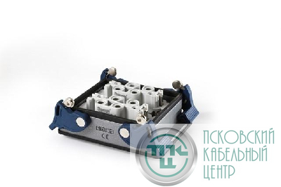 Розетка низкая 2-фиксатора для панели 12 полюсов 2х(4х80А)+2х(2х16А) EMAS EBM812PM44