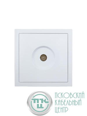 Розетка ТВ проходная СП ZIMA IP20 бел. LEZARD 704-0288-129