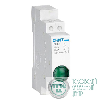 Индикатор ND9-1/w AC/DC 230В (LED) (R) бел. CHINT 594128