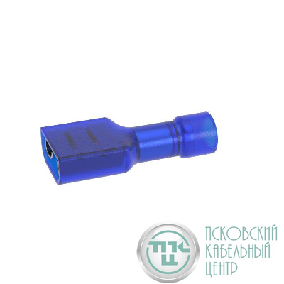 Наконечник-разъем плоский розетка 4.8х0.5 полностью изолированный для кабеля сечением до 2.5кв.мм DKC IFCS-FI-2.5-4.8-5