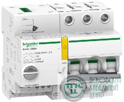 Выключатель автоматический модульный 3п C 25А Acti9 iC60N REFLEX Ti24 SchE A9C62325