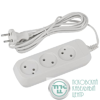 Удлинитель 3х3м без заземл. ШВВП 2х0.75 UDL-6-330 Greenline Эра Б0065041