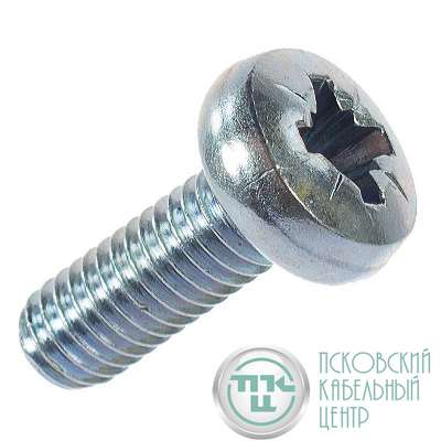 Винт с полуцилиндрической головкой М4х12 (DIN7985) (уп.500шт) Промрукав PR08.3526