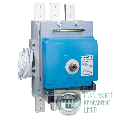 Выключатель автоматический 3п 1000А 135кА ВА53-41-334730 УХЛ3 690В AC НР=230В AC/220В DC ПЭ230AC задн. присоед. КЭАЗ 315448