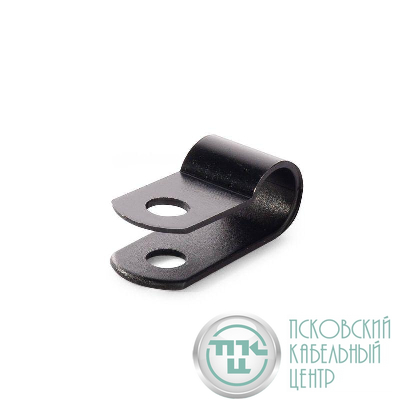 Скоба СНК 6 пластик. черн. (уп.100шт) Fortisflex 103929
