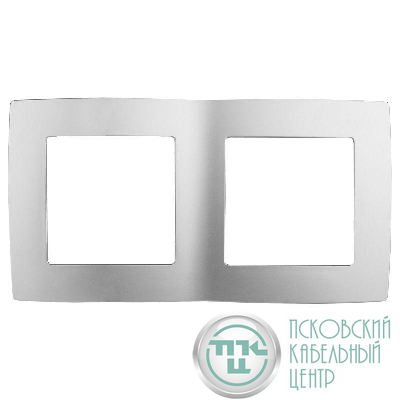 Рамка 2-м 12-5002-03 алюм. ЭРА Б0014753