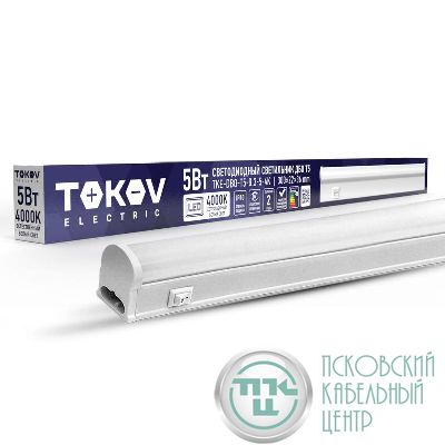 Светильник светодиодный ДБО Т5 5Вт 4К IP40 TOKOV ELECTRIC TKE-DBO-T5-0.3-5-4K