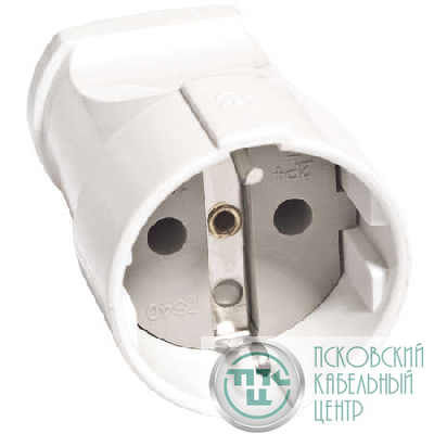 Розетка переносная 16А 250В с заземл. бел. (еврослот) UNIVersal А102
