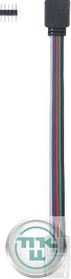 Коннектор для гибкого соединения RGBW СД ленты 93 292 NLSC-RGBW10mm-PCRGBW-W-PC-IP20 (уп.5шт) NAVIGATOR 93292