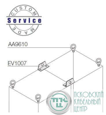 Комплект петель для подъема шкафа (уп.4 шт) ABB AA9610