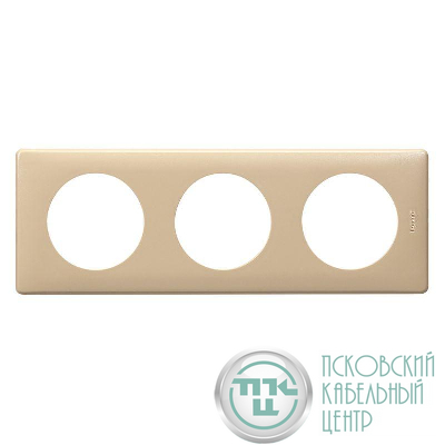 Рамка 3-м Celiane имбирь Leg 068663