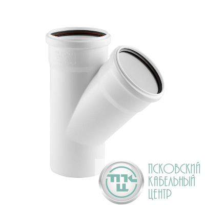 Тройник ELITE МК МПП 110/110х45 бел. RTP 36524