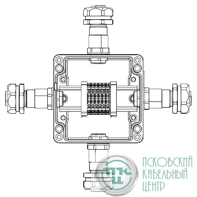 Коробка клеммная взрывозащ. TBE-A-12-(6xCBC.2)-1xKAEPM2MHK-20(A)-1xKAEPM2MHK-20(B)-1xKAEPM2MHK-20(C)-1xKAEPM2MHK-20(D)1Ex e IIC Т5 Gb / Ex tb IIIC T95град.C Db IP66 алюм. DKC 1201.121.22.11A