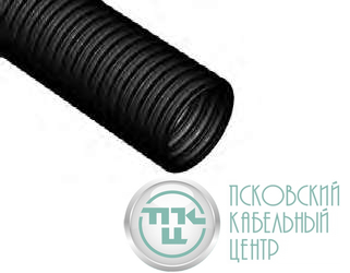 Труба гофрированная ПНД легкая d40мм с протяжкой черн. (уп.15м) Ruvinil 24001