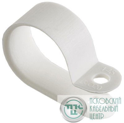 Скоба крепежная 20мм нейлон. бел. (уп.50шт) IEK USK11-20-050-K01