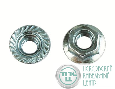 Гайка М6 с насечкой гор. оцинк. (уп.200шт) DKC CM100600HDZ