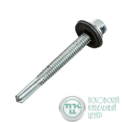 Саморез усиленный КР КРс ZP 5.5х51 оцинк. удлин. сверло (контейнер) (уп.50шт) Zitar 142303