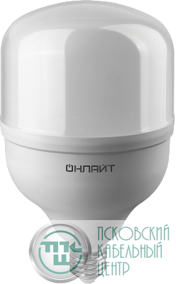 Лампа светодиодная высокомощная 82 905 OLL-T125-50-230-865-E27Е40 50Вт 6500К холод. бел. E27/E40 3500лм 176-264В ОНЛАЙТ 82905