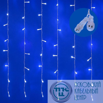 Занавес LED со статическим свечением ULD-C3020-240/STK WHITE IP44 3х2м соед. 240 диодов бел. свет провод прозр. Uniel UL-00007213