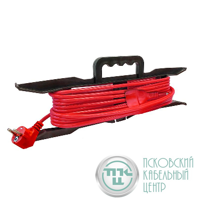 Удлинитель-шнур на рамке 1х10м с заземл. 10А IP20 2.2кВт ПВС 3х1 DOMTOK 2478