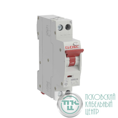 Выключатель компактный автоматический дифференциального тока YON max MDR 1P+N 30мА 32A C 6кА тип А YON MDR32N-1N2C32-A