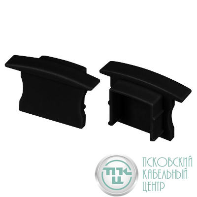 Заглушка LINE-2315-F глухая BLACK пластик (комплект) Arlight 044279