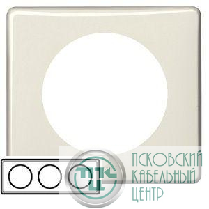 Рамка 3-м Celiane верт. сл. кость Leg 068693