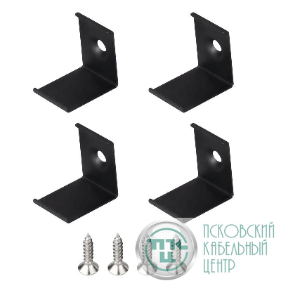 Держатель SL-KANT-H18 BLACK металл (комплект) Arlight 049433