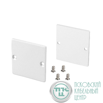 Заглушка SL-LINE-3638-LW WHITE глухая металл (уп.2шт) Arlight 040252(1)