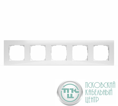 Рамка 5-м Pixel бел. TOKOV ELECTRIC TKE-PX-RM5-C01