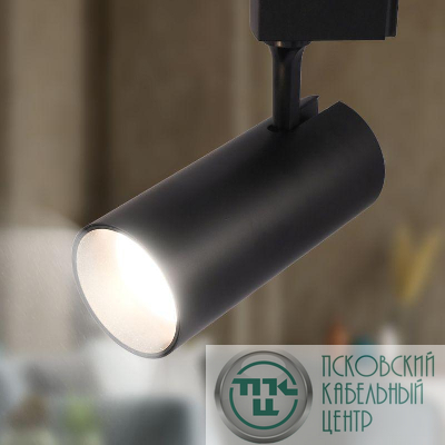 Светильник трековый TR5-30 30Вт COB 4000К 2100лм 1ф BK черн. Эра Б0049055