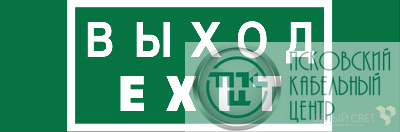 Знак безопасности NPU-3311.E24 "Выход-EXIT" Белый свет a25968