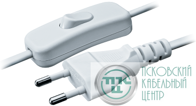 Шнур 61 724 NPS-FS-170-2х0.5-WH 1.7м с выкл. бел. Navigator 61724
