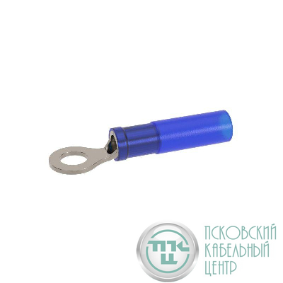 Наконечник кольцевой с изолированным фланцем ТУТ для жилы 1.5-2.5кв.мм с отверстием под винт М6 (НКИ-ТУТ) DKC IRCL-2.5-6HS