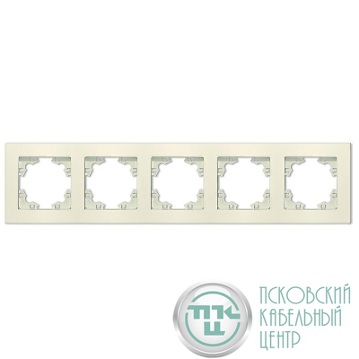 Рамка 5-м Афина универс. сл. кость (ivory) Universal A1042-I
