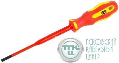 Отвертка диэлектрическая SLIM SL3.5х100 Т2 ARMA2L 5 IEK A2L5-SC31-T2-SL-35-100