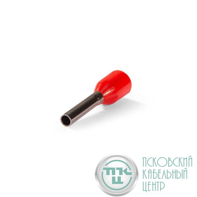 Наконечник штыревой втулочный изолированный НШВИ 1.0-8 ЕВРО красн. КВТ 103199