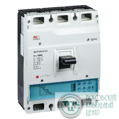 Выключатель автоматический 3п 1000А 50кА AV POWER-4/3 ETU2.2 AVERES EKF mccb-43-1000-2.2-av
