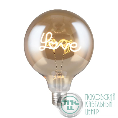 Лампа светодиодная филаментная Loft 271 G125 4Вт 2700К E27 Voltega 8522