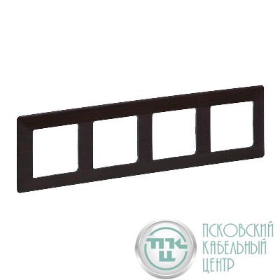Рамка 4-м Valena Life универсальная темн. дерево Leg 754174