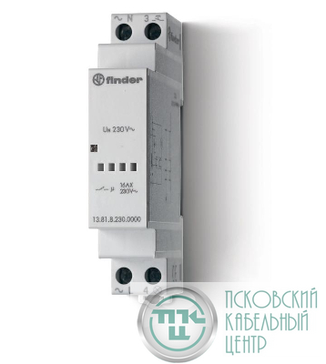 Реле модульное электронное 1NO 16А 230В AC 17.5мм IP20 FINDER 138182300000