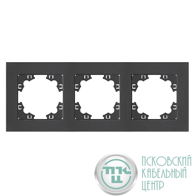 Рамка 3-м Афина универс. графит Universal A0045-Gr