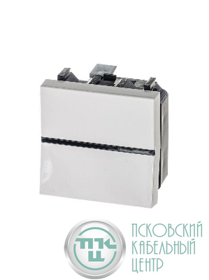 Механизм переключателя 1-кл. с клавишей 2мод. Zenit бел. ABB 2CLA220200N1101