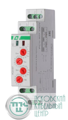 Реле времени PCU-507 2х8А 230В 2п IP20 многофункц. 2 независимых времен. 1 мод. монтаж на DIN-рейке F&F EA02.001.022