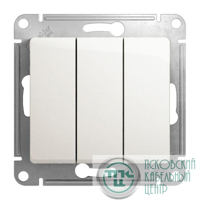 Выключатель 3-кл. СП Glossa 10А IP20 (сх. 3) 10AX механизм перламутр. SE GSL000631